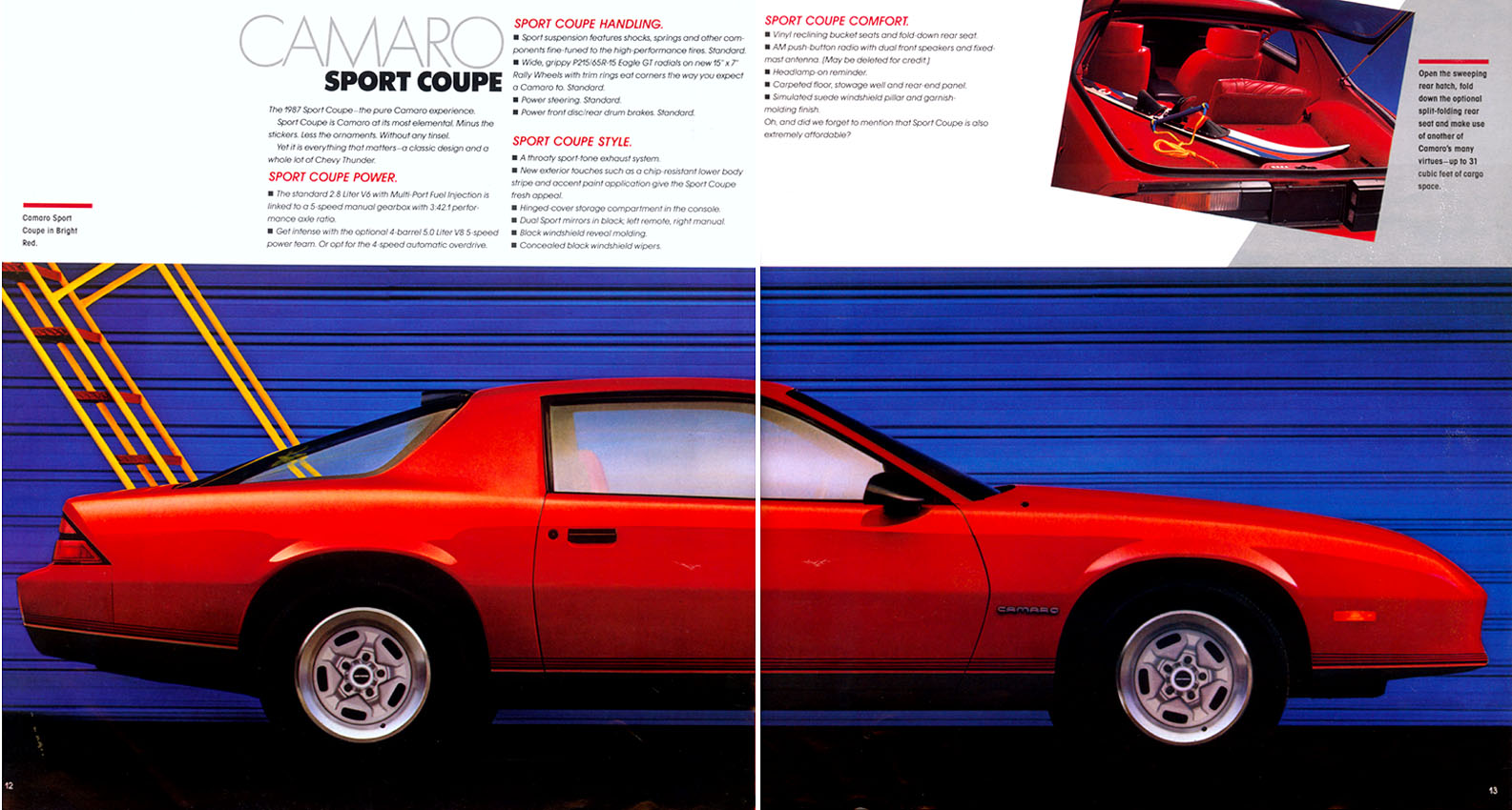 1987 Chev Camaro Brochure Page 2